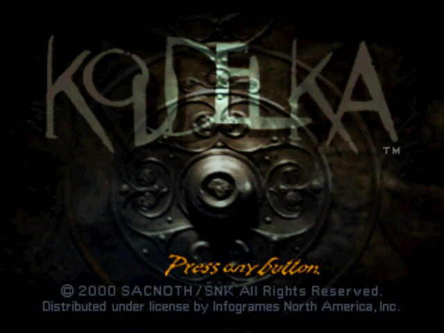 Koudelka title screen for Playstation